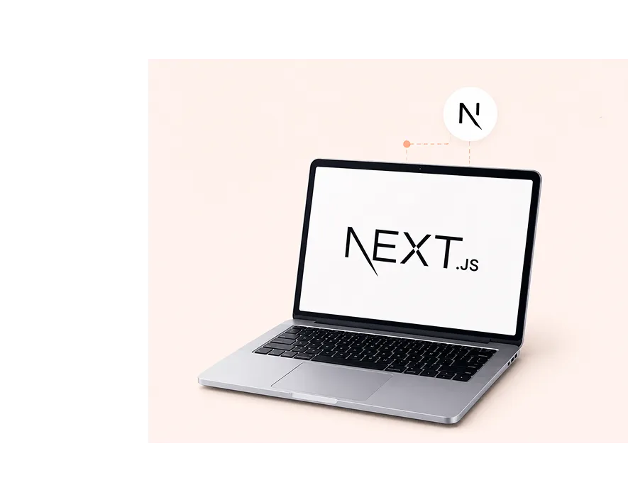 Next.js frontend architecture mockup